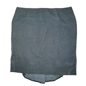 Ashley Stewart pindot shirttail hem pencil skirt 26w